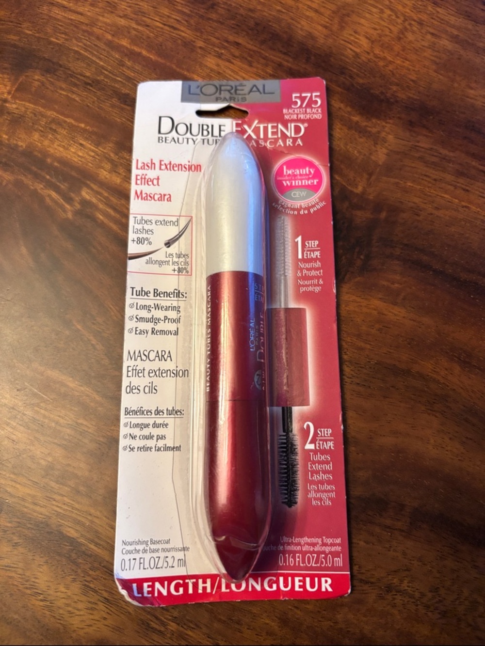 L'Oreal Double Extend Beauty Tubes Mascara - Red and Silver Packaging